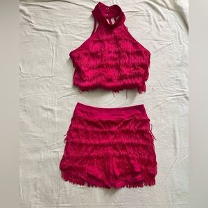2 piece pink jazz costume